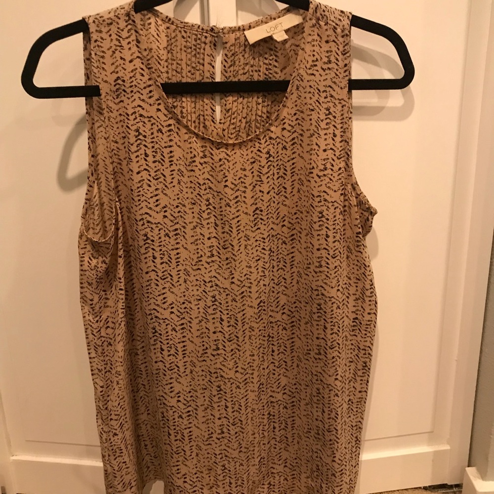 Chiffon high neck tank